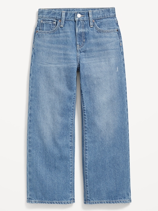 Image number 4 showing, Baggy Straight-Leg Jeans for Girls