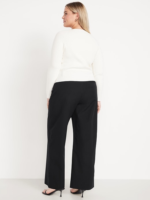 L'image numéro 9 présente Pantalon Pixie à jambe ultra-large à taille haute
