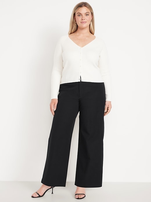 L'image numéro 8 présente Pantalon Pixie à jambe ultra-large à taille haute