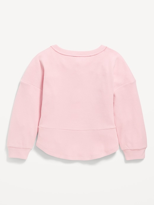 Image number 3 showing, CozePlush Oversized Thermal-Knit Henley Top for Girls