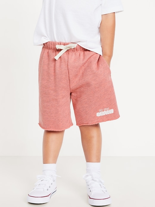 L'image numéro 2 présente Short en jersey bouclette à imprimé pour tout-petit garçon