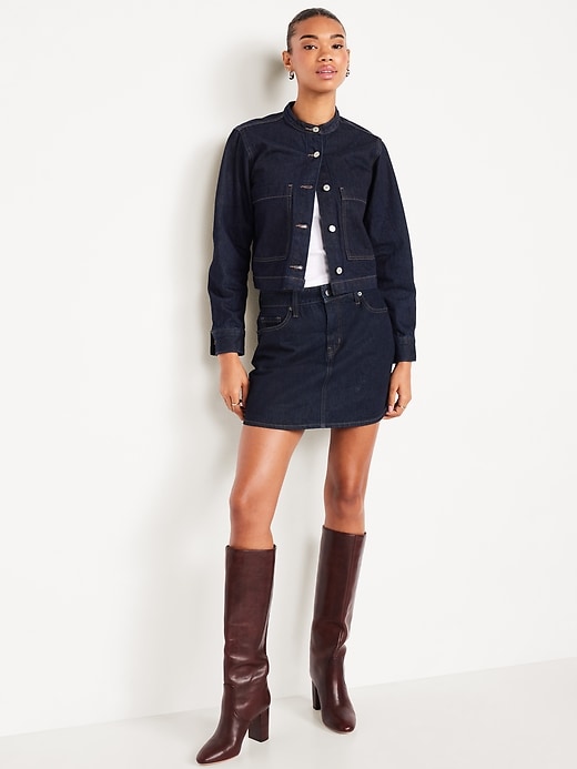 L'image numéro 3 présente Veste courte en denim