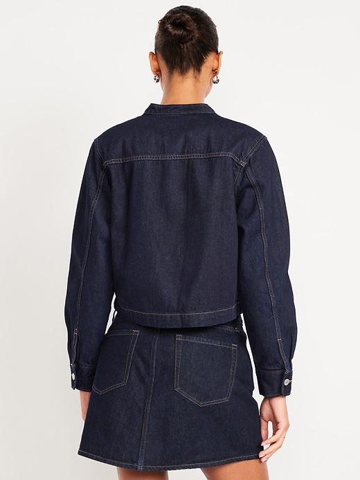 L'image numéro 2 présente Veste courte en denim