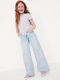 View large product image 3 of 5. Mid-Rise Super Baggy Wide-Leg Jeans for Girls