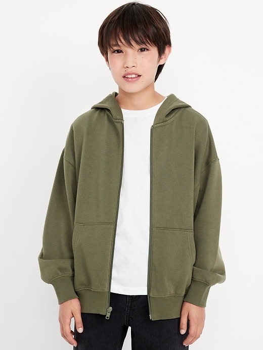 View large product image 1 of 2. Oversized Zip Hoodie for Boys