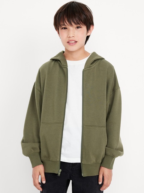Oversized Zip Hoodie for Boys - Alpine Tundra