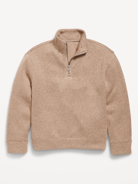 Sweater-Fleece Quarter-Zip for Boys