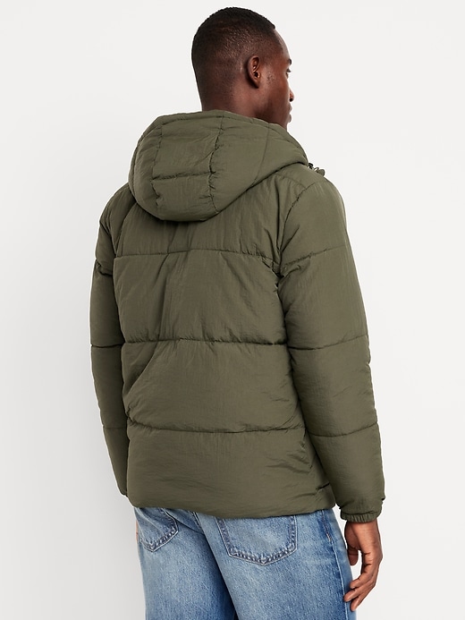 Image number 2 showing, Water-Resistant Hooded Puffer Jacket