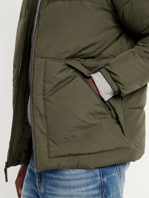 Image number 5 showing, Water-Resistant Hooded Puffer Jacket