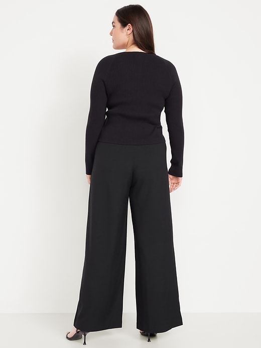 Image number 7 showing, Extra High-Waisted Super Wide-Leg Pants