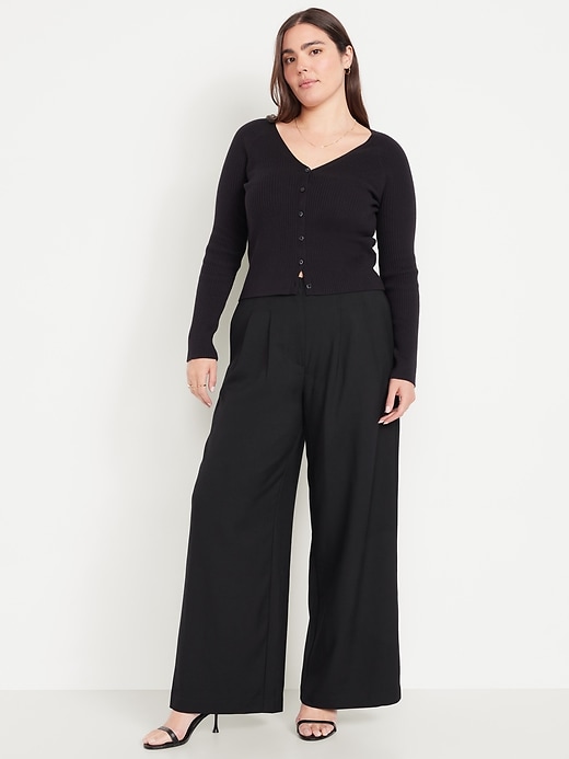 Image number 6 showing, Extra High-Waisted Super Wide-Leg Pants