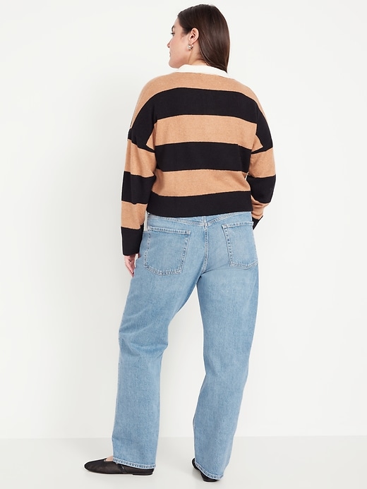 Image number 7 showing, Mid-Rise Slouchy Straight Jeans