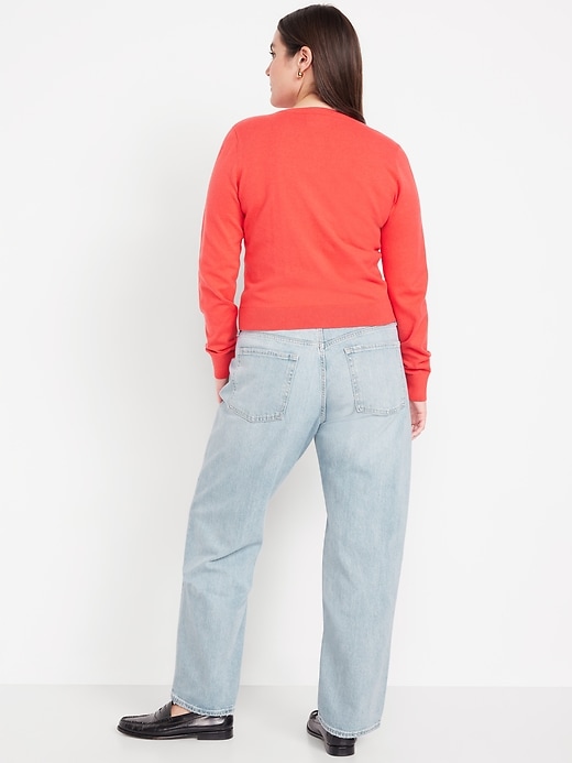 Image number 7 showing, Mid-Rise Slouchy Straight Jeans