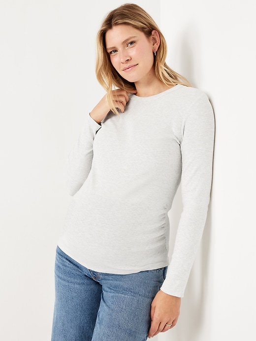 Image number 3 showing, Maternity Snug Crew-Neck T-Shirt