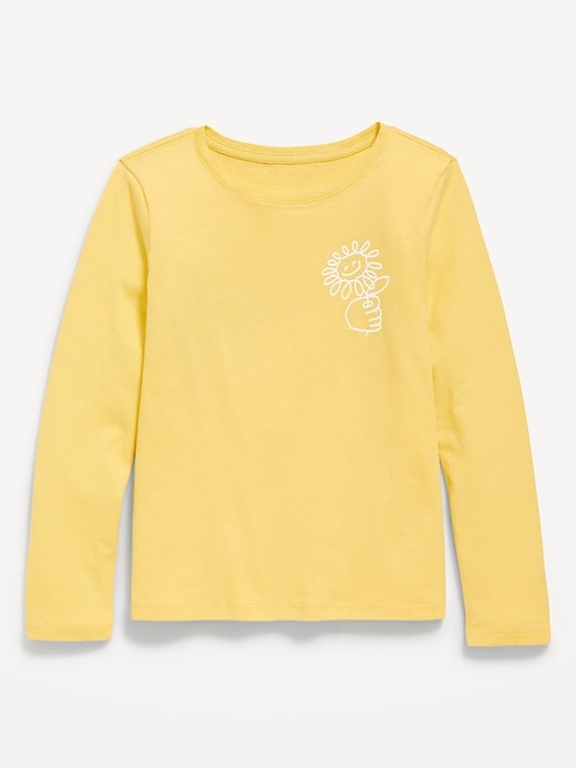 View large product image 1 of 2. Long-Sleeve Graphic T-Shirt for Girls