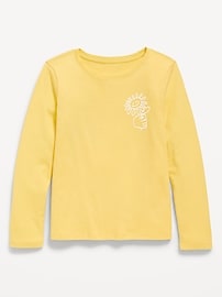 L'image numéro 1 présente T-shirt à manches longues à imprimé pour fille