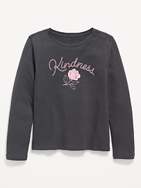 Image number 1 showing, Long-Sleeve Graphic T-Shirt for Girls