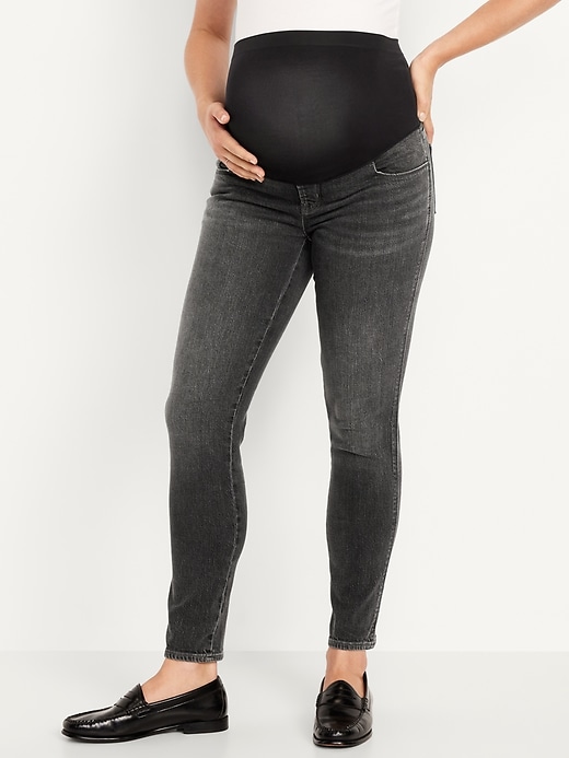 Image number 3 showing, Maternity Full-Panel Vintage Slim Jeans