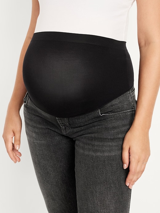 Image number 5 showing, Maternity Full-Panel Vintage Slim Jeans