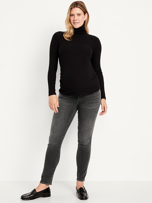Image number 1 showing, Maternity Full-Panel Vintage Slim Jeans