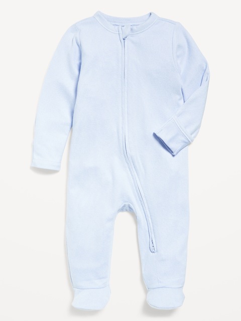 Une-pièce à pieds en tricot douillet Nuit ou jeu à glissière bidirectionnelle pour bébé - Bassin Rocheux