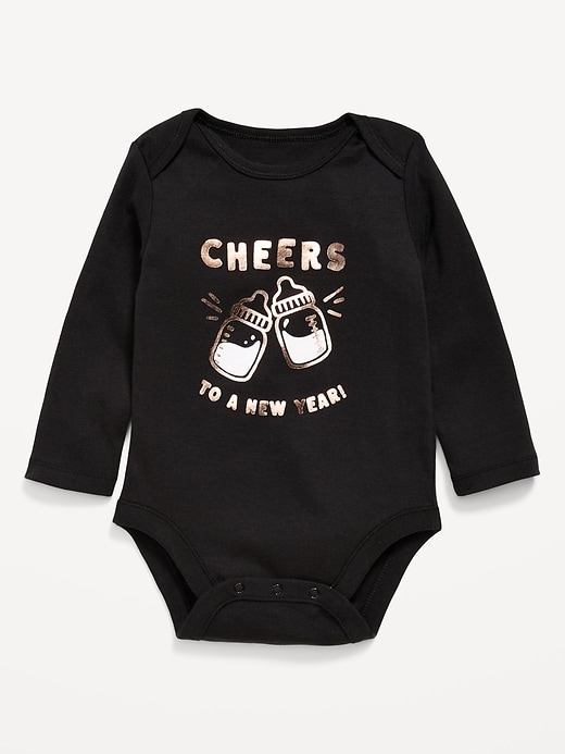 Image number 1 showing, Long-Sleeve Graphic Bodysuit for Baby