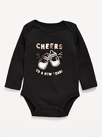 Image number 1 showing, Long-Sleeve Graphic Bodysuit for Baby