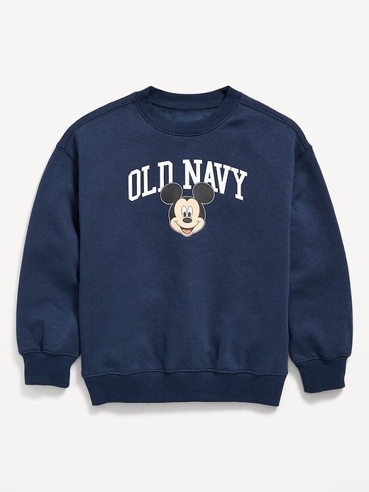 Image number 2 showing, Disney© Oversized Gender-Neutral Logo-Graphic Sweatshirt for Kids