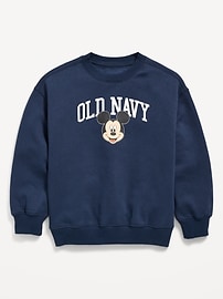 Image number 2 showing, Disney© Oversized Gender-Neutral Logo-Graphic Sweatshirt for Kids