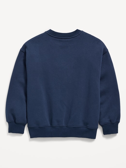 Image number 3 showing, Disney© Oversized Gender-Neutral Logo-Graphic Sweatshirt for Kids