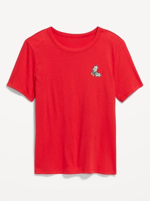 L'image numéro 5 présente T-shirt passe-partout ras du cou à imprimé