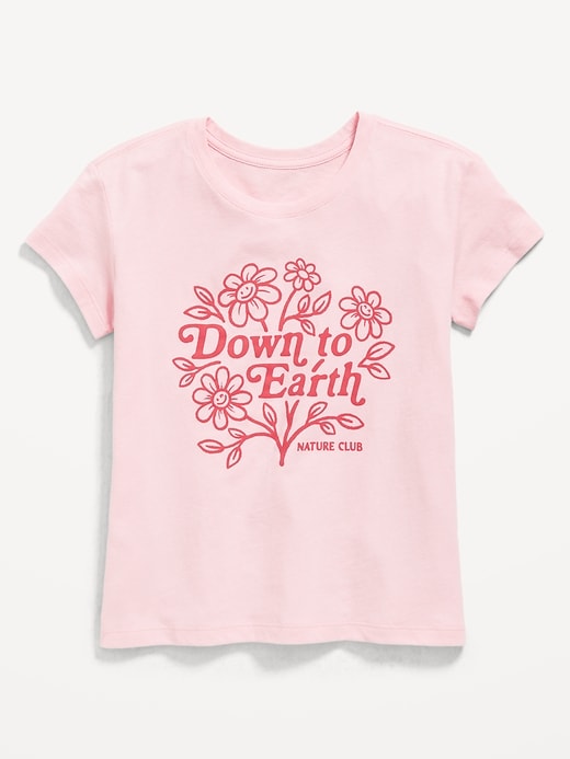 Image number 1 showing, Short-Sleeve Graphic T-Shirt for Girls