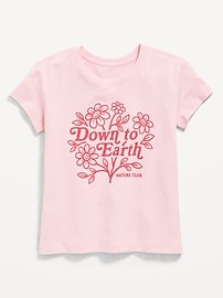 Image number 1 showing, Short-Sleeve Graphic T-Shirt for Girls