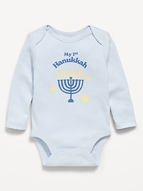 Image number 1 showing, Long-Sleeve Unisex Graphic Bodysuit for Baby