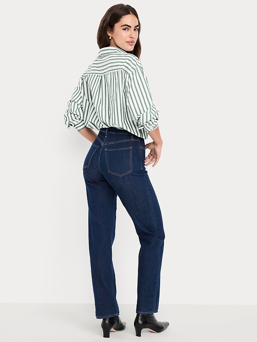 L'image numéro 3 présente Jean Wow ample à taille haute
