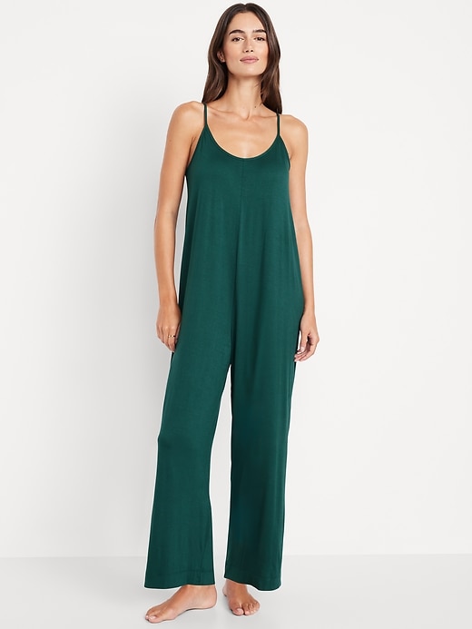 Image number 1 showing, Sunday Sleep Knit Jersey Jumpsuit