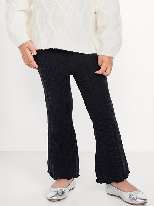 Image number 2 showing, Cozy Ribbed Flare-Leg Leggings for Toddler Girls