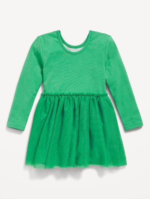 L'image numéro 3 présente Robe tutu ajustée et évasée à manches longues pour toute-petite fille