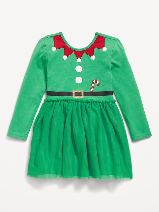L'image numéro 2 présente Robe tutu ajustée et évasée à manches longues pour toute-petite fille