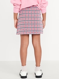 L'image numéro 2 présente Jupe-short de marin en tricot jacquard pour fille