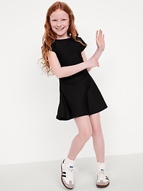 Image number 1 showing, PowerSoft Short-Sleeve Athletic Dress for Girls