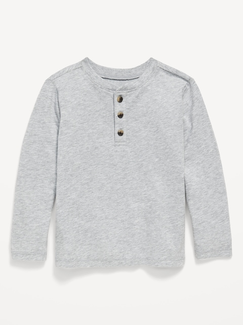 Long-Sleeve Henley T-Shirt for Toddler Boys