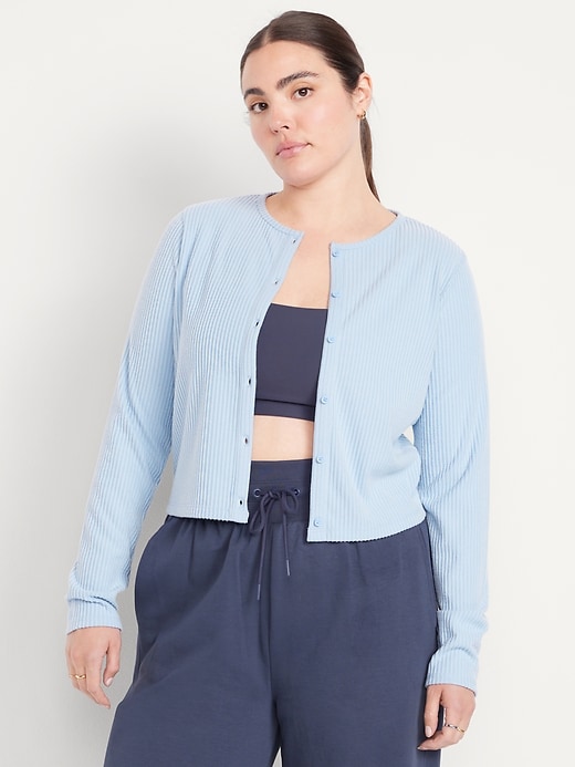 Image number 5 showing, Sweater Ribbed Cardigan Sweater