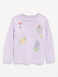 L'image numéro 1 présente T-shirt à manches longues et à imprimé pour toute-petite fille