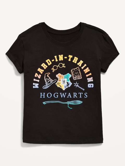 Hogwarts™ Graphic T-Shirt for Girls - Black Jack