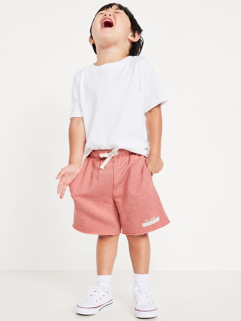 French-Terry Graphic Shorts for Toddler Boys - Sundream Neon