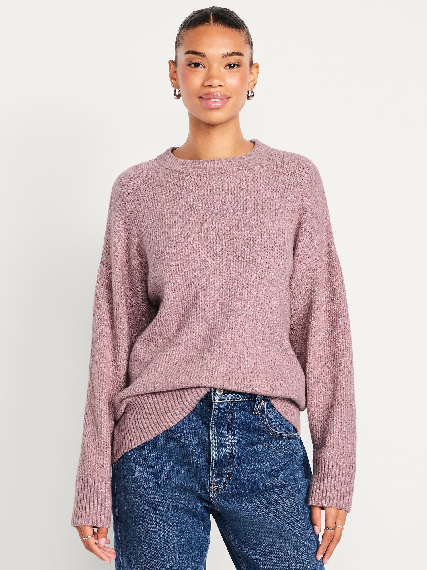 SoSoft Crew-Neck Tunic Sweater