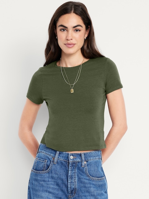 T-shirt complice court - Vert Mousse