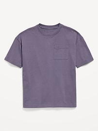Image number 2 showing, Oversized Short-Sleeve Pocket T-Shirt for Boys