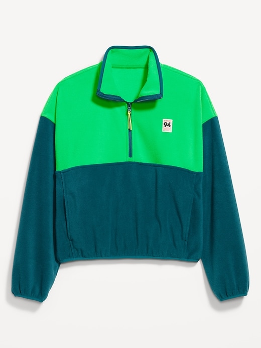 Image number 5 showing, Oversized Performance Microfleece Cropped Half Zip